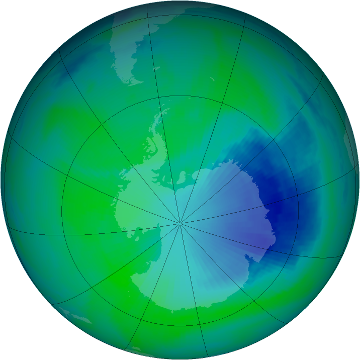 Ozone Map 1999-12-11